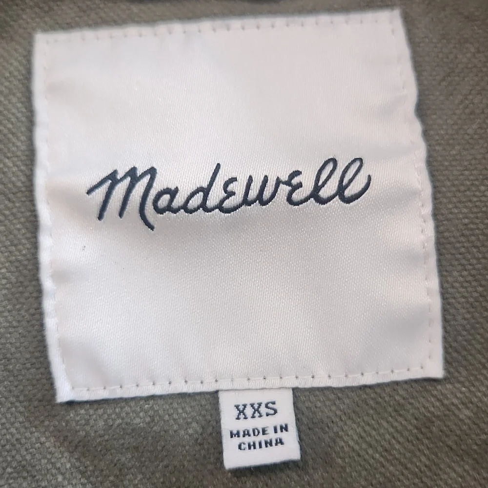 Madewell Khaki Utility Military Dispatch Cargo Green Jacket Size XXS - Picture 6 of 16
